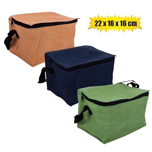 Six Pack Nylon Cooler Bag - 22 X 16 X 16cm