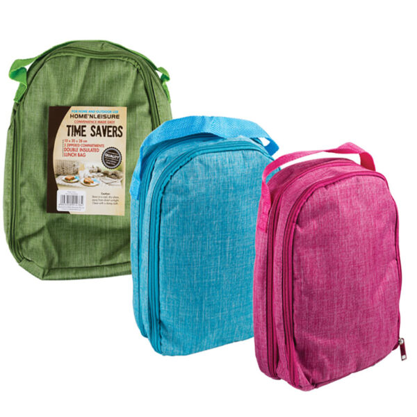 Insulated Double Lunch Bag - 10x20x28cm