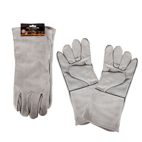 Leather Bbq Glove - 35cm Per Pair