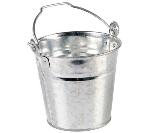 Galvanised Bucket – 2l, 14cm High, 15cm Diameter