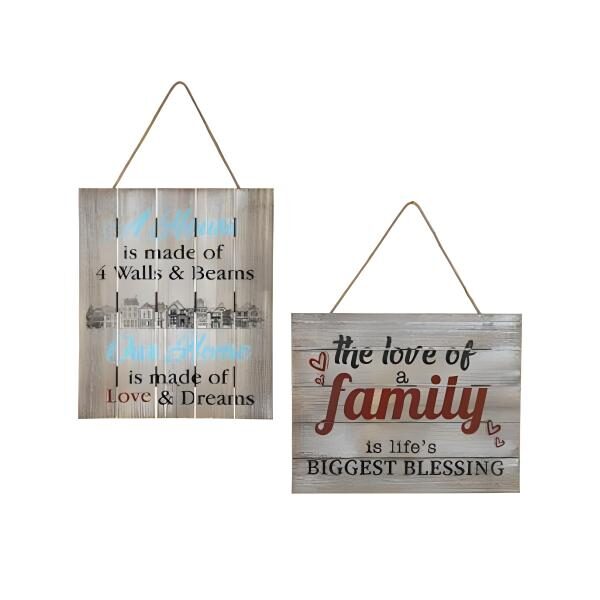 Inspirational Wooden Plaque – 34 X 27cm, Assorted Designs