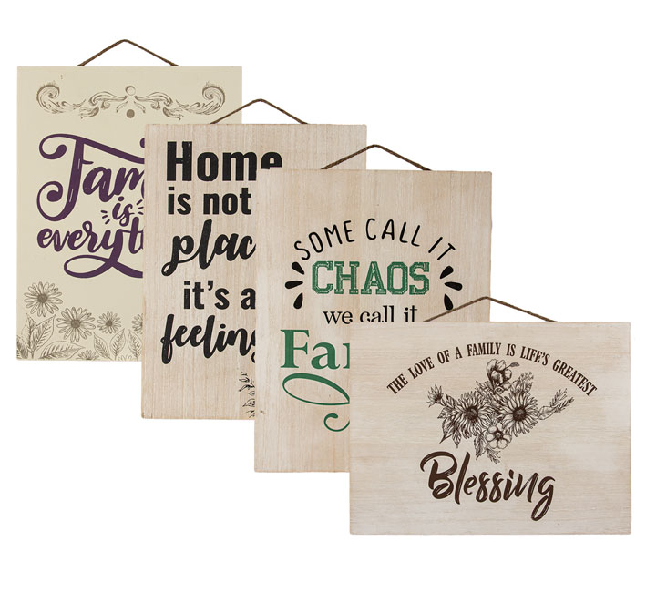 Plaque Mdf Sign 30x40cm Home/Family