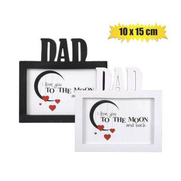 Picture-Frame Plastic Dad Asstd 10x15cm