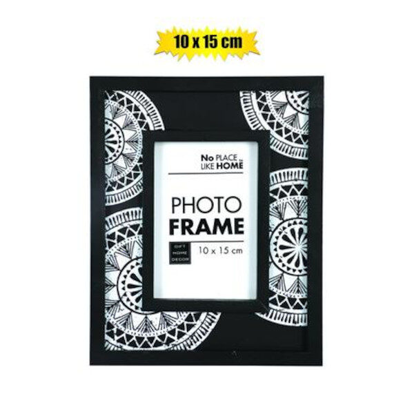 Picture-Frame Wooden 10x15cm Black & White