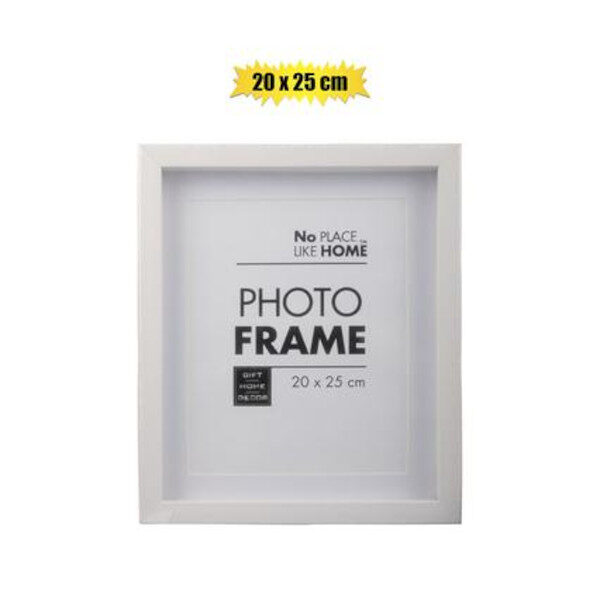 Picture-Frame Plastic Shadow Box 20x25cm Whte