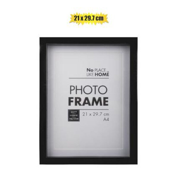 Picture-Frame Plastic Shadow Box 21x30cm Blk