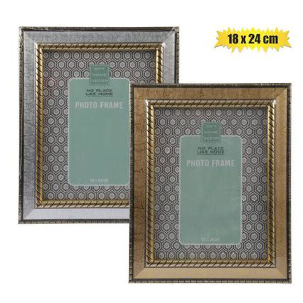 Picture Frame Plastic  Marbled 18x24cm Asstd