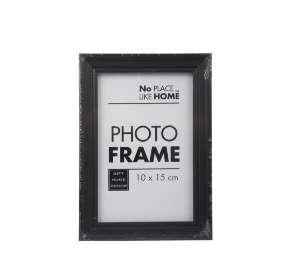 Wood Black Finish Frame - For 10 X 15cm Photo