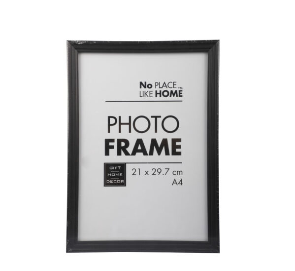 Wood Black Finish Frame - For An A4 Document