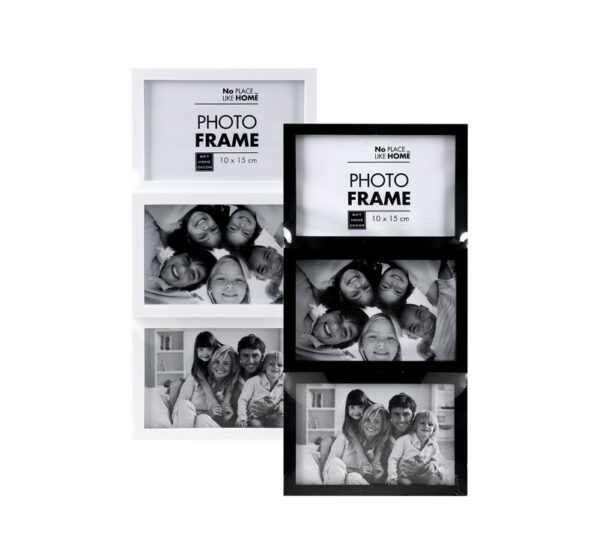 Collage Frame - For Three Pictures, 10 X 15cm Photos,