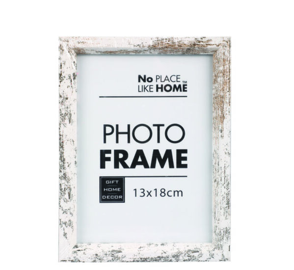 Distressed Picture Frame - Plastic, For 10x15cm Photo.