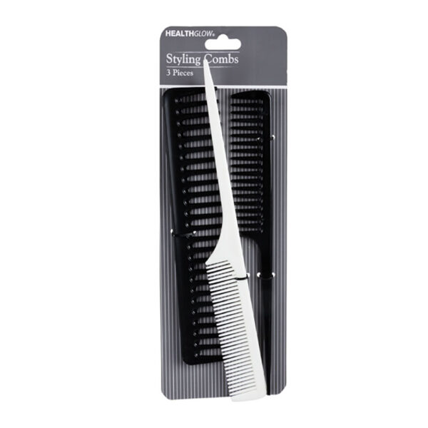 Bulk Pack 6 X Styling Combs Set Of 3 Assorted Colours