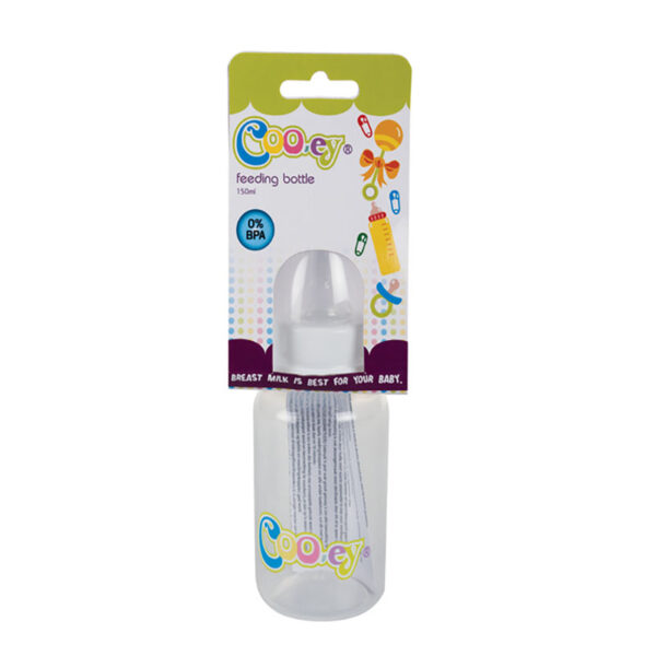 Cooey Feeding Bottle Plastic - 150ml Round