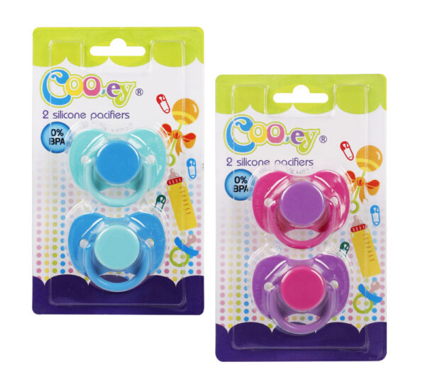 Cooey Silicone Pacifier Card Of 2 Bpa Free