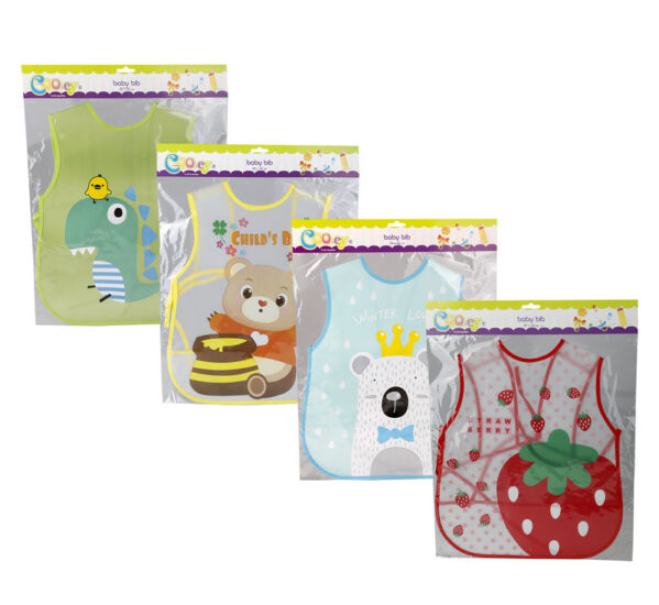 Baby Bib - 38 X 32cm, Assorted Designs