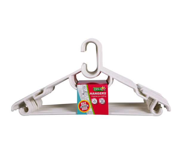 Clothes Hangers Plastic Pack-16 White