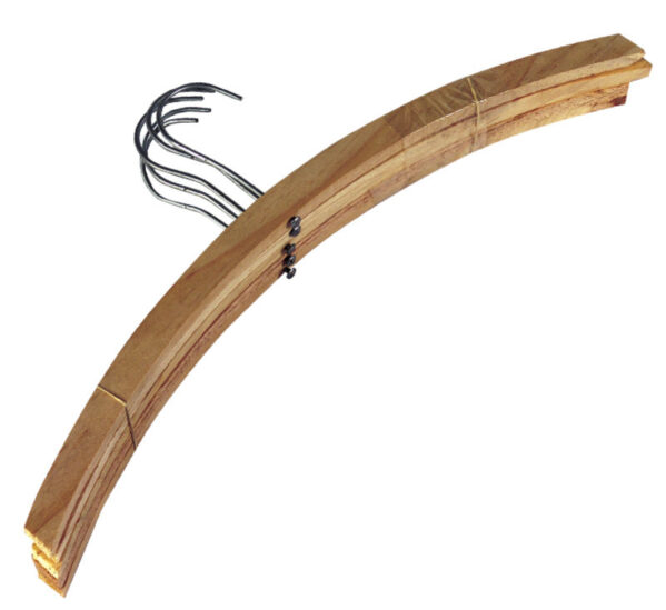 Clothes Hangers Wooden Pack 5 Single