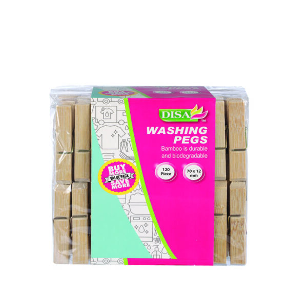 Washing Pegs Bamboo 70mm Pack-120