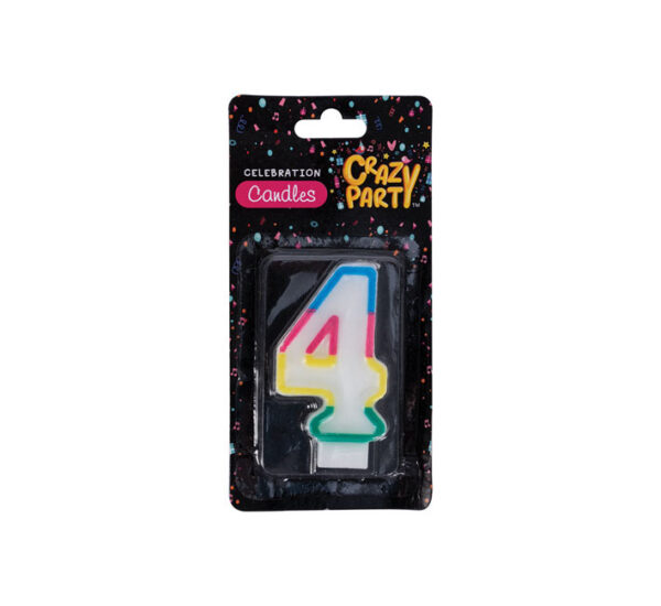 Single Birthday Candle - Number 4