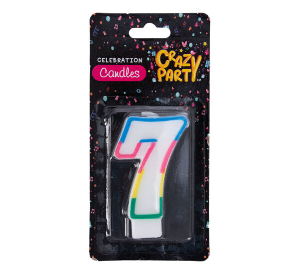 Single Birthday Candle - Number 7