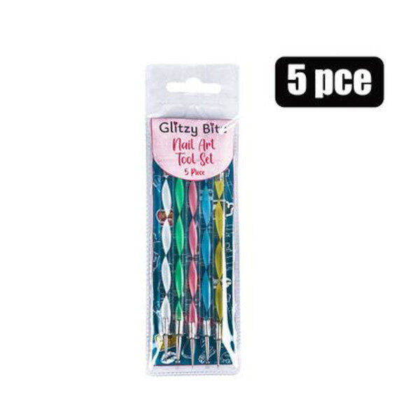 Nail Art Dotting Tool Set 5pc