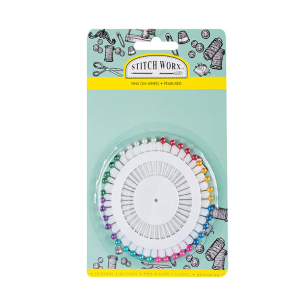 Bulk Pack 6 X Pearlized Pins On Wheel