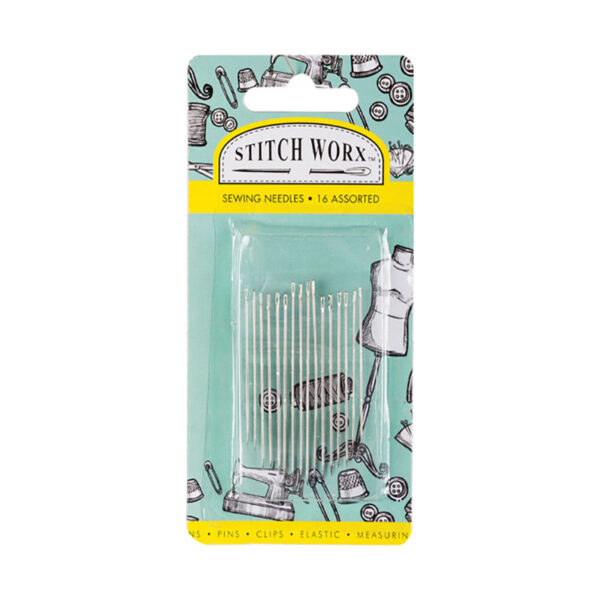 Bulk Pack 6 X Sewing Needles Assortment - Card Of 16