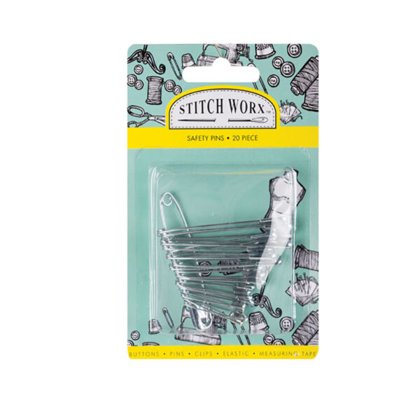 Bulk Pack 6 X Safety Pins - 20 Assorted