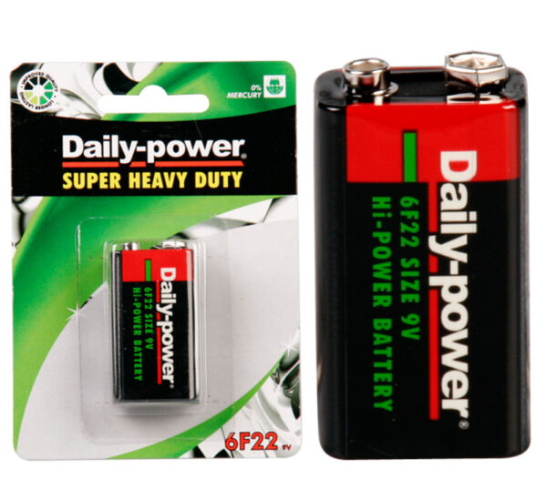 Daily-Power Super Heavy Duty Battery - 9 Volt, Card 1