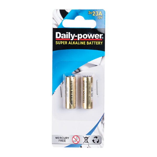 Daily Power Alkaline 23a (12v) - Card Of 2 Batteries