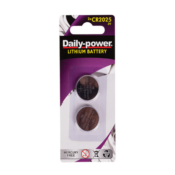 Daily Power Lithium Cr2025 (3v) - Card Of 2 Batteries