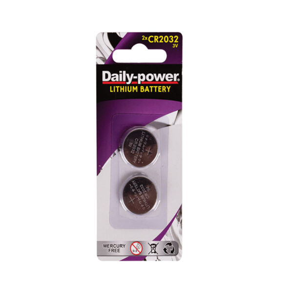 Daily Power Lithium Cr2032 (3v) - Card Of 2 Batteries
