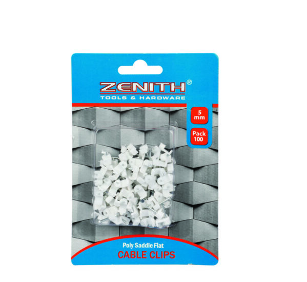 Cable Clips P Sadle Flat - 5mm 100x