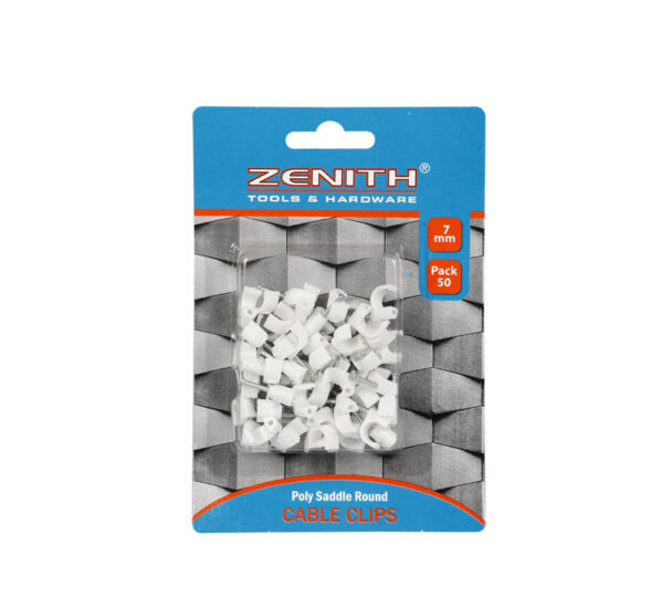 Cable Clips P Saddle Round - 7mm 50x