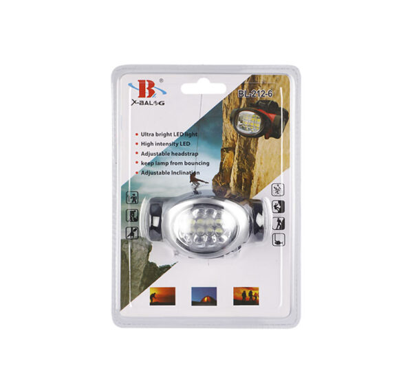 8 Plus 2 Red Led Head Lamp - Uses 3 AAA Batteries