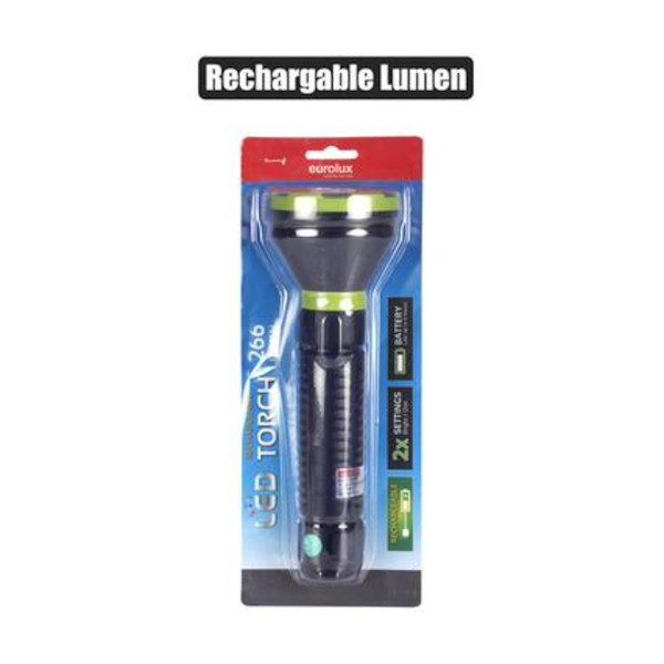 Torch Led Rechargeable 266 Lumen 27cm Long