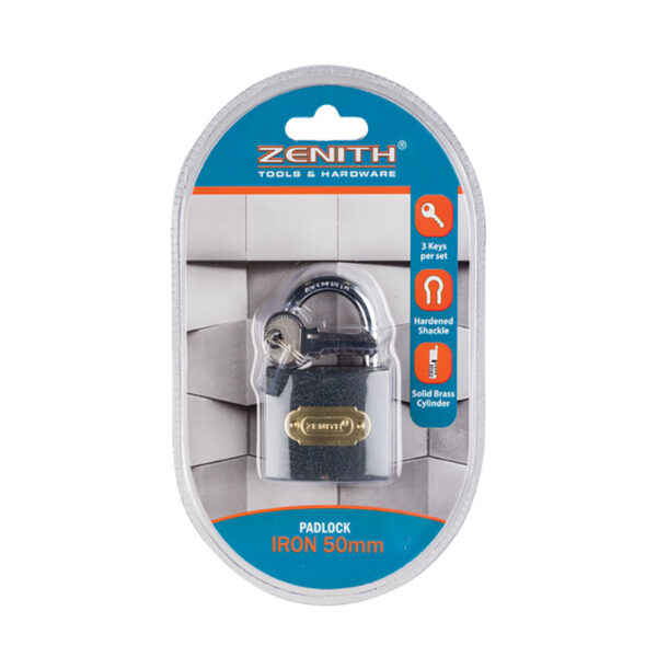 Zenith Iron Padlock - 50mm