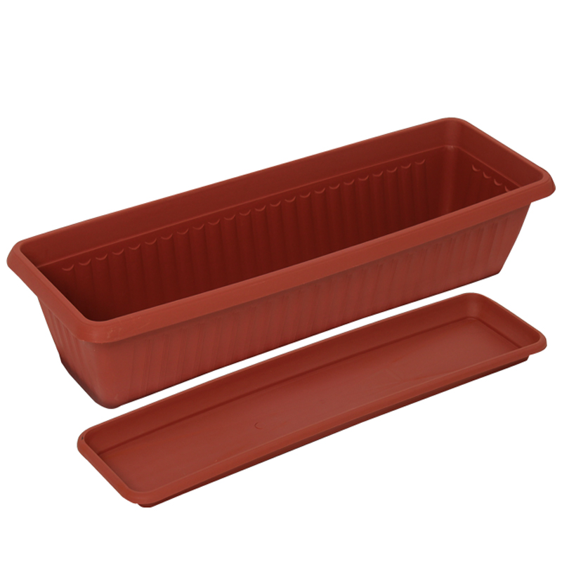Rectangular Planter With Tray - 69 X 23 X 16cm