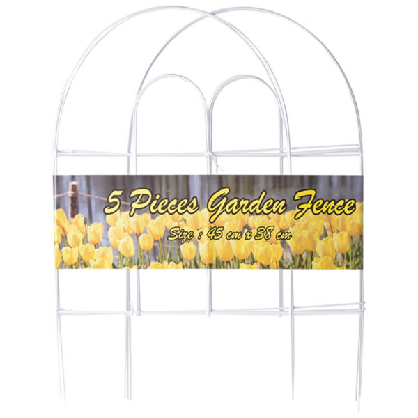 Garden Fence - 45x38cm, Plastic Coated Wire, Pack 5