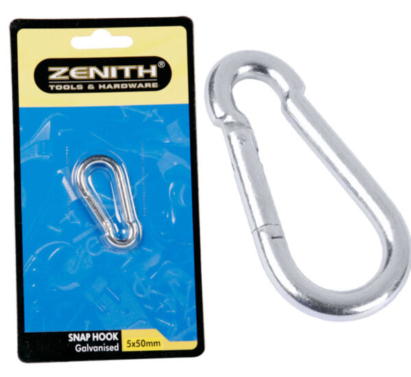 Snap Hook Galvanised - 5mm X 50mm