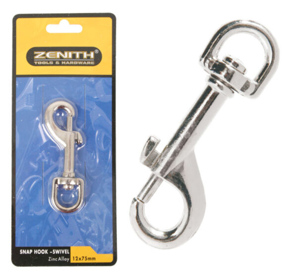 Snap Hook Swivel Clip - 12mm X 75mm