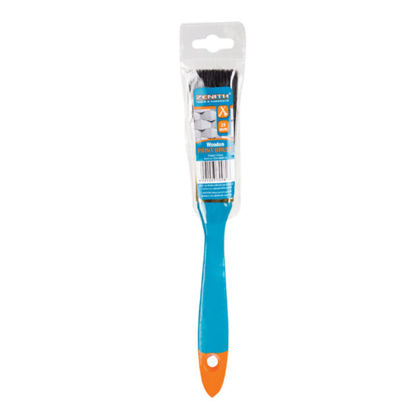 Bulk Pack 12 X Paint Brush Wooden Handle - 25mm Pvc Bag