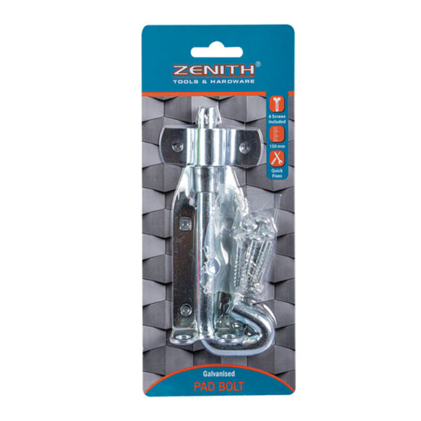 Pad Bolt Galvanised -150mm With Screws