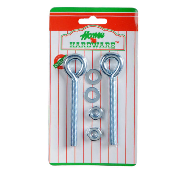 Eye-Bolt+Nut Galvanised 100 X 7.9mm 2pce