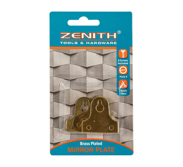 Mirror Plate Brass Plastic Card 4