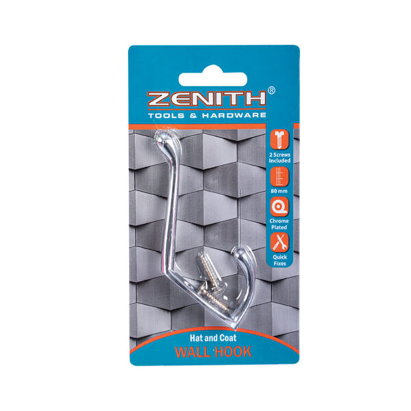 Hook Coated Plastic Hat Coat - 80mm