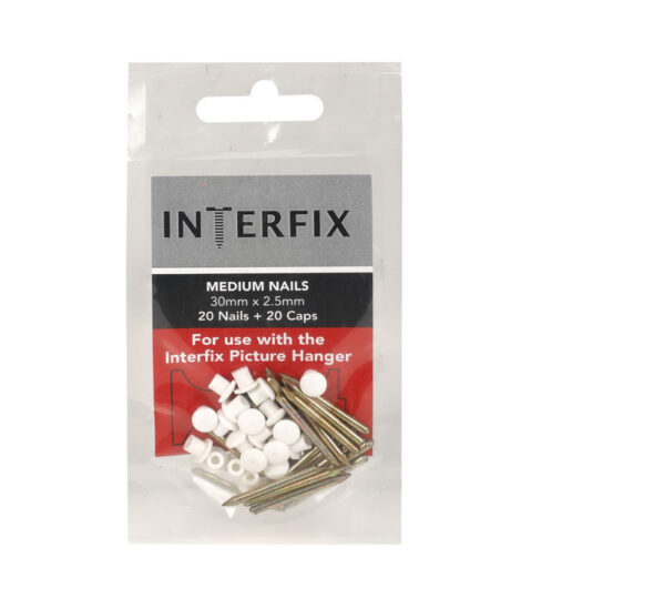 Picture Hanger Nails Caps - 30mm Pack 20