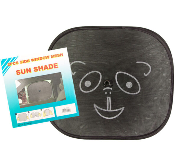 Car Side Window Sun Shade – 2-Pack, Assorted Animal Designs