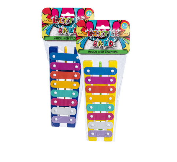 8 Key Xylophone & Sticks - Assorted Shapes