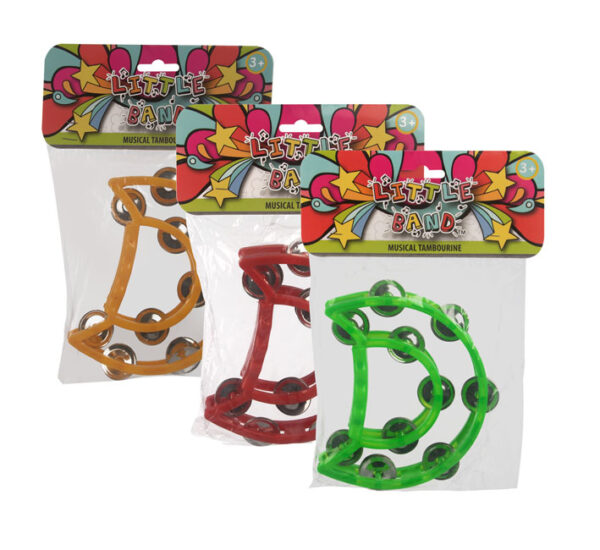 Tambourine – 15cm, Assorted Colors